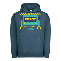 Pigment Midnight Navy it's robot fighting time funny robotics engineer battle bots Urban Hoodie - PixelWave