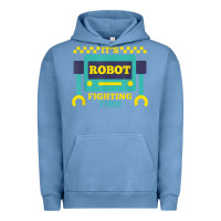 Pigment Pebble Blue it's robot fighting time funny robotics engineer battle bots Urban Hoodie - PixelWave