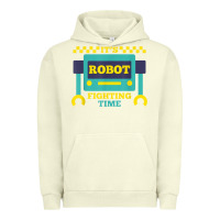 Pigment Pistachio it's robot fighting time funny robotics engineer battle bots Urban Hoodie - PixelWave