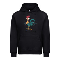 Black Moana Hei Hei Is My Spirit Animal Portrait Urban Hoodie - PixelWave