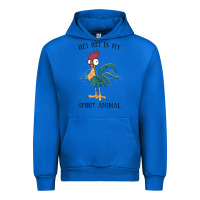 Cobalt Moana Hei Hei Is My Spirit Animal Portrait Urban Hoodie - PixelWave