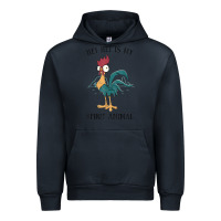 Navy Moana Hei Hei Is My Spirit Animal Portrait Urban Hoodie - PixelWave
