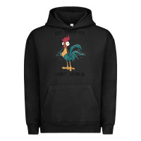 Pigment Black Moana Hei Hei Is My Spirit Animal Portrait Urban Hoodie - PixelWave