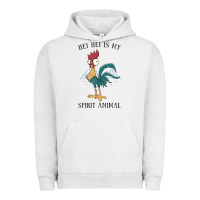 Pigment Lunar Rock Moana Hei Hei Is My Spirit Animal Portrait Urban Hoodie - PixelWave