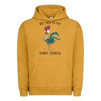 Pigment Peanut Butter Moana Hei Hei Is My Spirit Animal Portrait Urban Hoodie - PixelWave