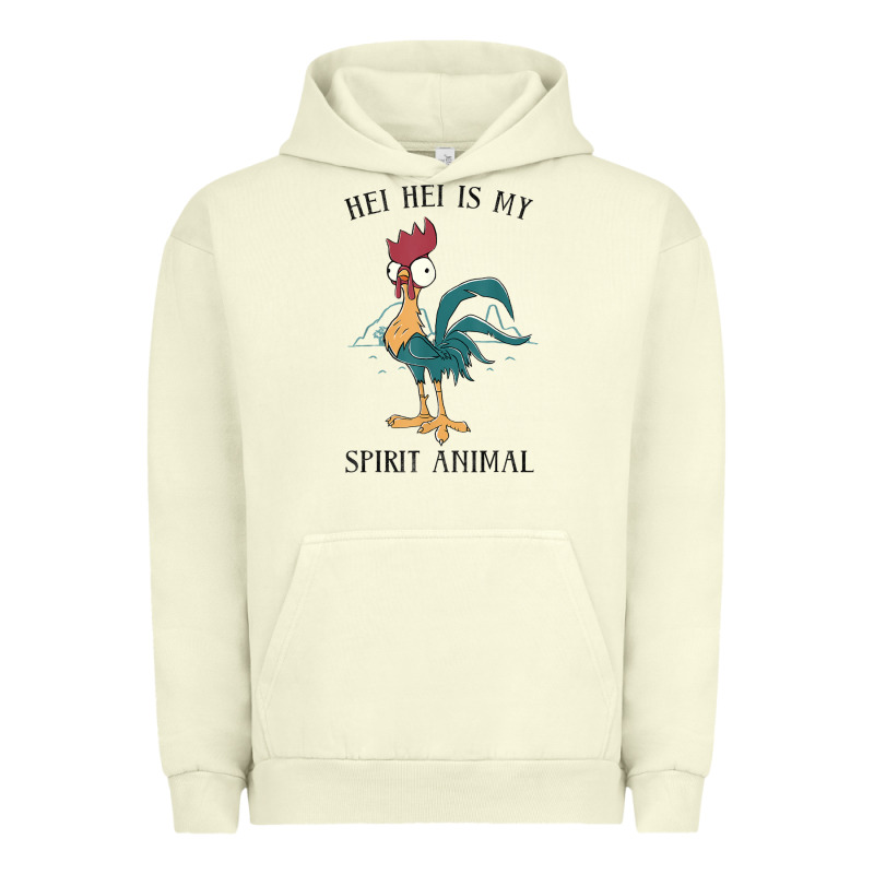 Moana Hei Hei Is My Spirit Animal Portrait Urban Hoodie by PixelWave | Teevron