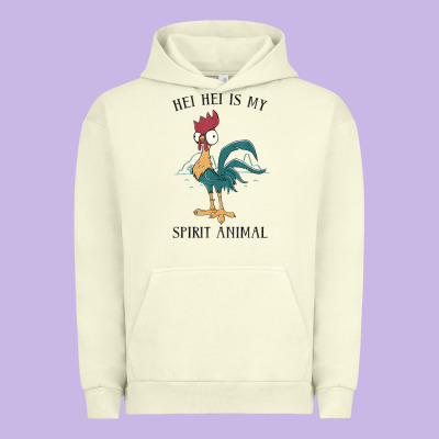 Moana Hei Hei Is My Spirit Animal Portrait Urban Hoodie Designed By Pixelwave