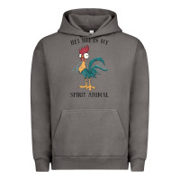 Pigment Tornado Moana Hei Hei Is My Spirit Animal Portrait Urban Hoodie - PixelWave