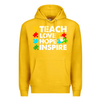 Lemon Teach Love Hope Inspire Premium Hoodie - CowhideDigitalArt