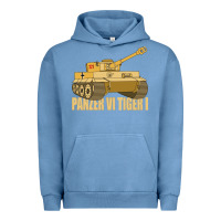 Pigment Pebble Blue panzer vi tiger i tank gift ww2 german army tanks Urban Hoodie - Craftify