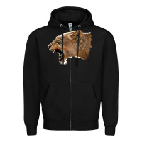 Black Puma Head Zipper Hoodie - LillyAllenDesigns