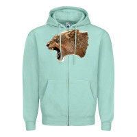 Seafoam Puma Head Zipper Hoodie - LillyAllenDesigns