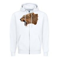 White Puma Head Zipper Hoodie - LillyAllenDesigns
