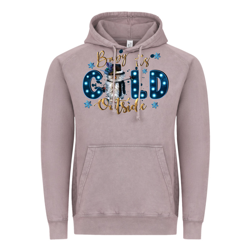 Baby Its Cold Outside Vintage Hoodie by CowGirlArtShop | Teevron