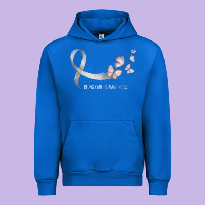 Pretty White Ribbon Support Lung Cancer Awareness T Shirt Urban Hoodie Designed By Craftify