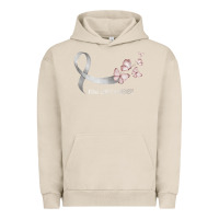 Pigment French Oak pretty white ribbon support lung cancer awareness t shirt Urban Hoodie - Craftify