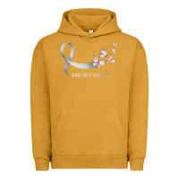 Pigment Peanut Butter pretty white ribbon support lung cancer awareness t shirt Urban Hoodie - Craftify