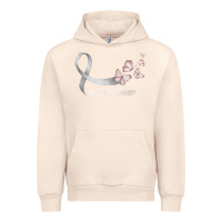 Sandshell pretty white ribbon support lung cancer awareness t shirt Urban Hoodie - Craftify