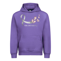 Tulip pretty white ribbon support lung cancer awareness t shirt Urban Hoodie - Craftify