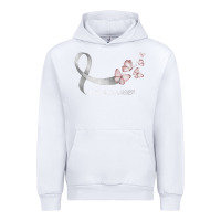 White pretty white ribbon support lung cancer awareness t shirt Urban Hoodie - Craftify