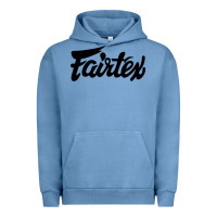 Pigment Pebble Blue Fairtex Combat Sport Style Black Urban Hoodie - Craftify