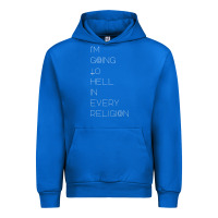 Cobalt i'm  going to  hell in  every  religion Urban Hoodie - Craftify