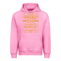 Fuchsia Pink vintage 1946 the man myth legend 77 year old birthday gifts Urban Hoodie - trangStudio