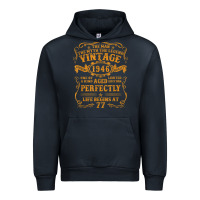 Navy vintage 1946 the man myth legend 77 year old birthday gifts Urban Hoodie - trangStudio