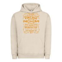 Pigment French Oak vintage 1946 the man myth legend 77 year old birthday gifts Urban Hoodie - trangStudio