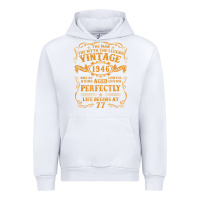 White vintage 1946 the man myth legend 77 year old birthday gifts Urban Hoodie - trangStudio