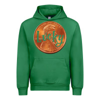 Emerald Cute Good Luck Gift - Lucky Penny Urban Hoodie - Craftify