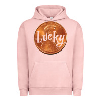 Pigment Salmon Cute Good Luck Gift - Lucky Penny Urban Hoodie - Craftify