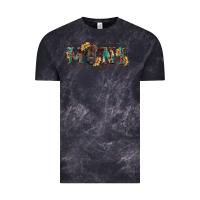 Cloud Black Western mini black highland calf Vintage Tee - RanaPortraitStore