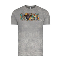 Cloud Rock Western mini black highland calf Vintage Tee - RanaPortraitStore