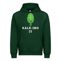 Forest Green kaleing it kale art for vegans vegetarians Urban Hoodie - Craftify