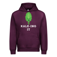 Mauve Wine kaleing it kale art for vegans vegetarians Urban Hoodie - Craftify