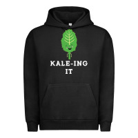 Pigment Black kaleing it kale art for vegans vegetarians Urban Hoodie - Craftify
