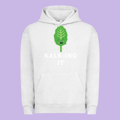 Kaleing It Kale Art For Vegans Vegetarians Urban Hoodie Designed By Craftify