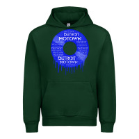 Forest Green detroit motown record t shirt motown record t shirt Urban Hoodie - Craftify