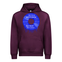 Mauve Wine detroit motown record t shirt motown record t shirt Urban Hoodie - Craftify