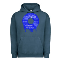 Pigment Midnight Navy detroit motown record t shirt motown record t shirt Urban Hoodie - Craftify