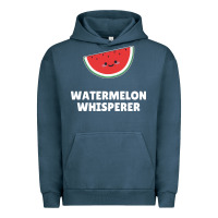 Pigment Midnight Navy watermelon t  shirt watermelon whisperer t  shirt Urban Hoodie - Craftify