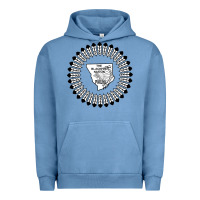Pigment Pebble Blue blackfeet nation flag   blackfeet Urban Hoodie - Craftify
