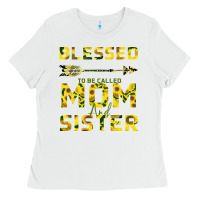 White Blessed Mom And Sister Ladies Tee - Bettercallsaul