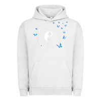Pigment Lunar Rock yin yang with butterflies ancient chinese yin yang Urban Hoodie - Craftify