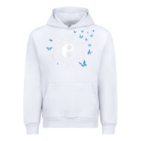 White yin yang with butterflies ancient chinese yin yang Urban Hoodie - Craftify