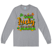 Heather Grey One lucky Mama St. Patrick's Day Long Sleeve Tee - CowGirlArtShop