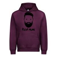 Mauve Wine Real Man Urban Hoodie - Craftify