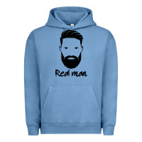 Pigment Pebble Blue Real Man Urban Hoodie - Craftify