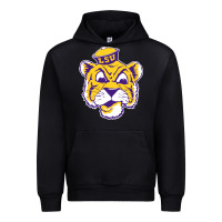 Black Vintage Louisiana State Tiger Mascot Urban Hoodie - Craftify